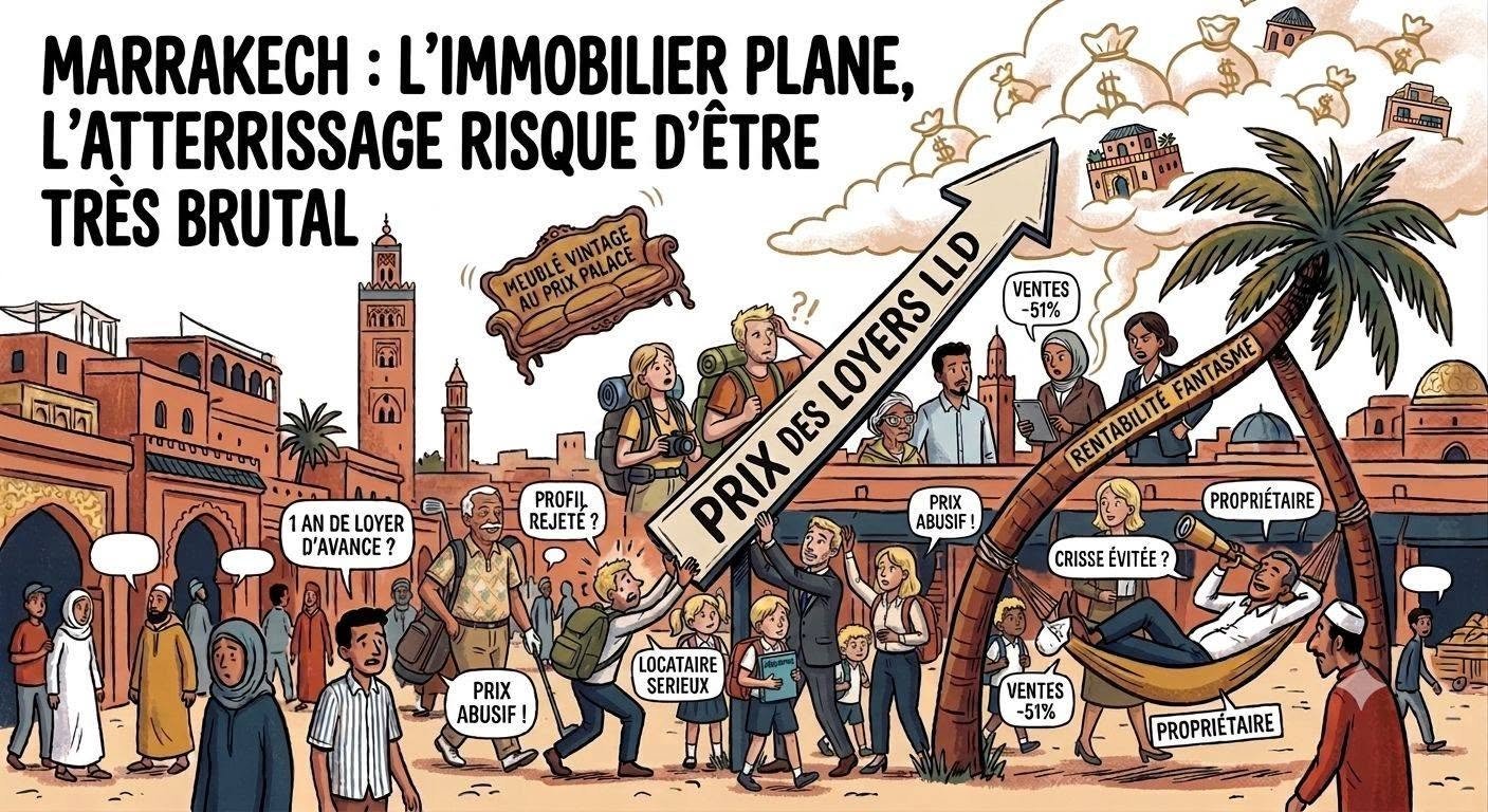 Marrakech : l’immobilier plane à 10 000 mètres, l’atterrissage risque d'être brutal