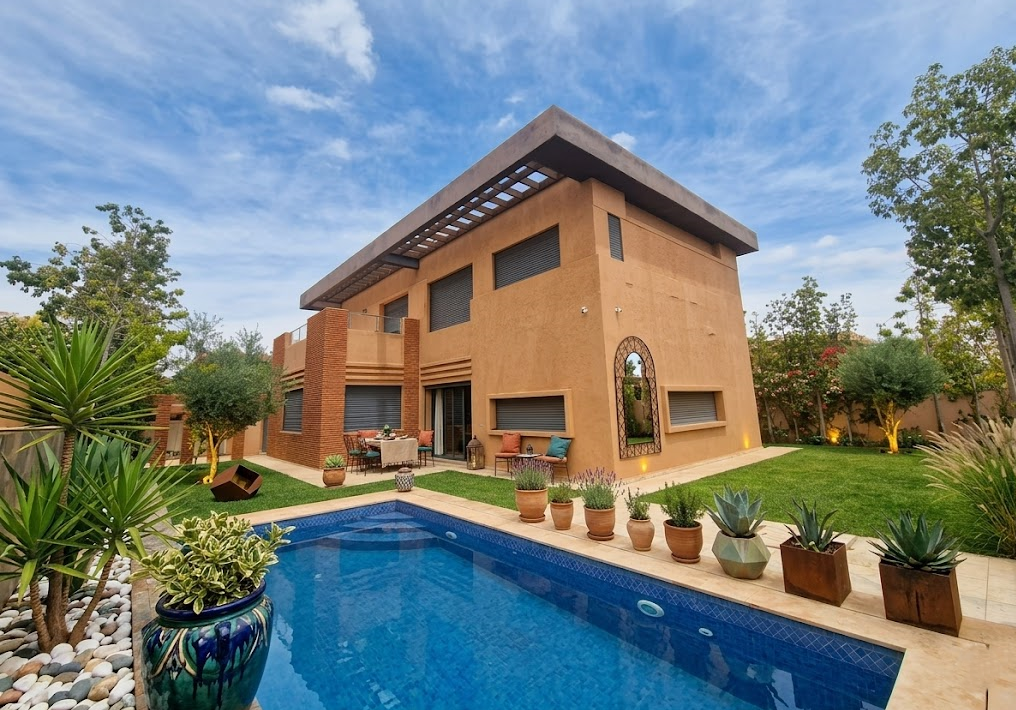 Belle villa tte neuve à vendre km. 8 Rte Ourika