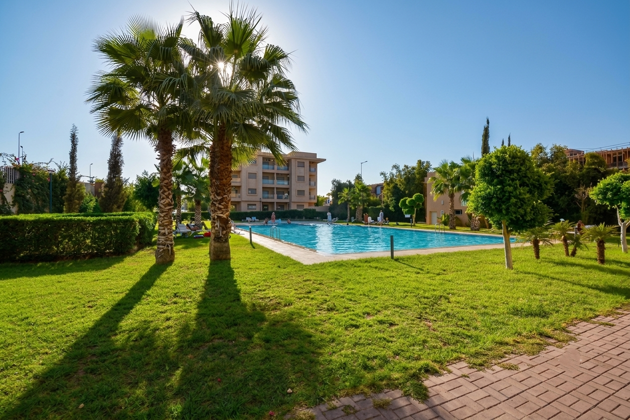 Très belle appartement meublé avec piscine à Agdal
