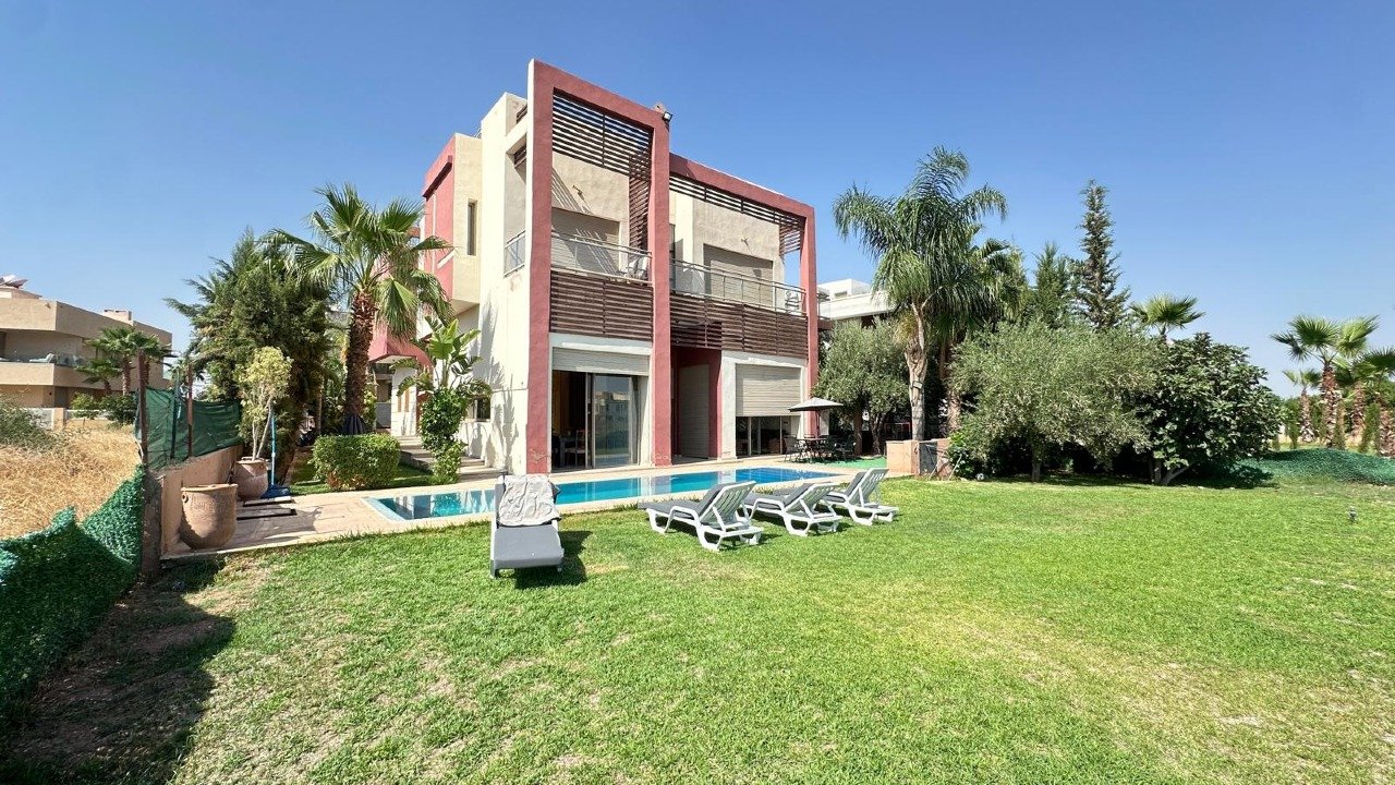 Belle villa de prestige front golf avec piscine – Prestigia Argan, Marrakech